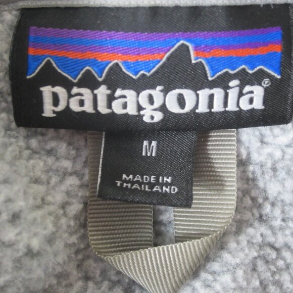 Patagonia Womens Medium Gray Heather LS Better Sweater 1/4-Zip Fleece Pullover - Picture 3 of 11